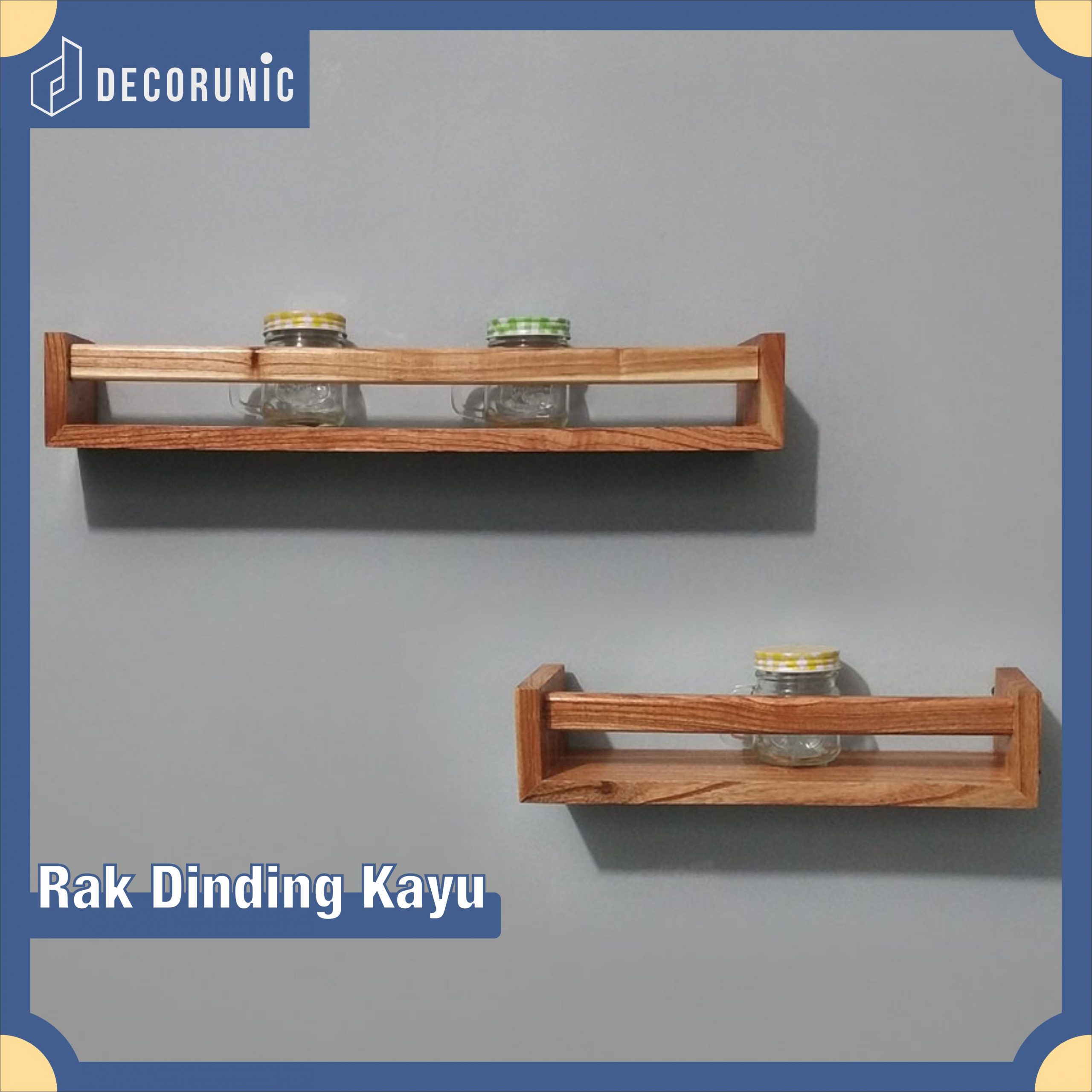 floating shelf – rak dinding kayu minimalis 40, 60 cm